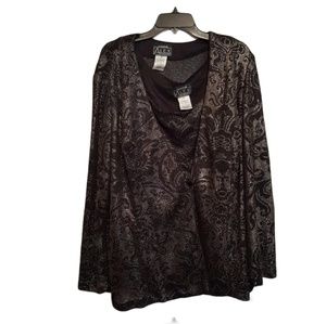 Alex Evenings 3X Twinset Gold Black NWT